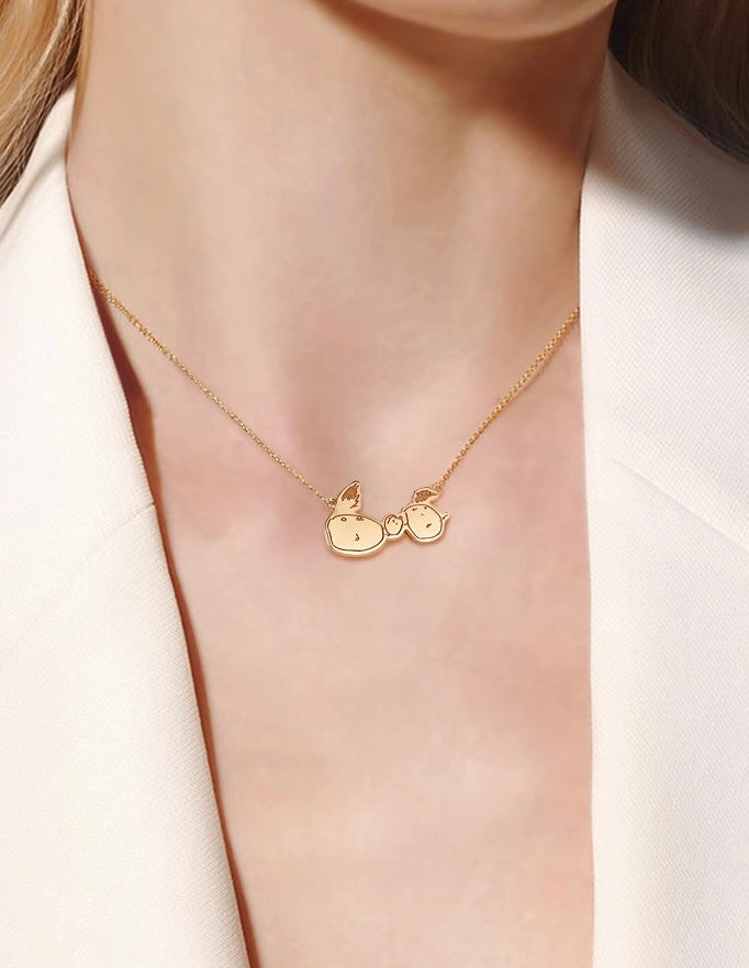 Little Picasso Necklace - 18k Gold